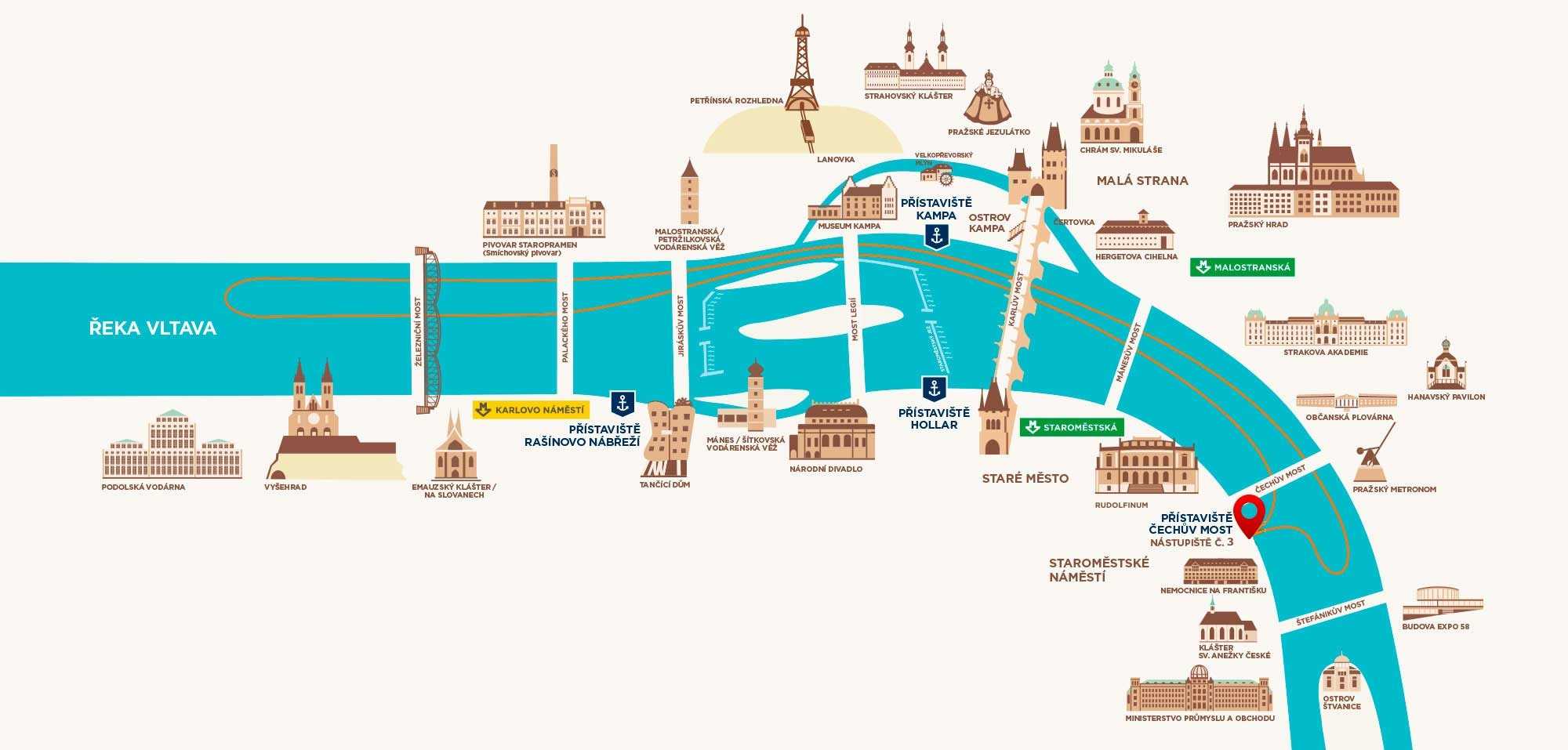Grand cruise route map
